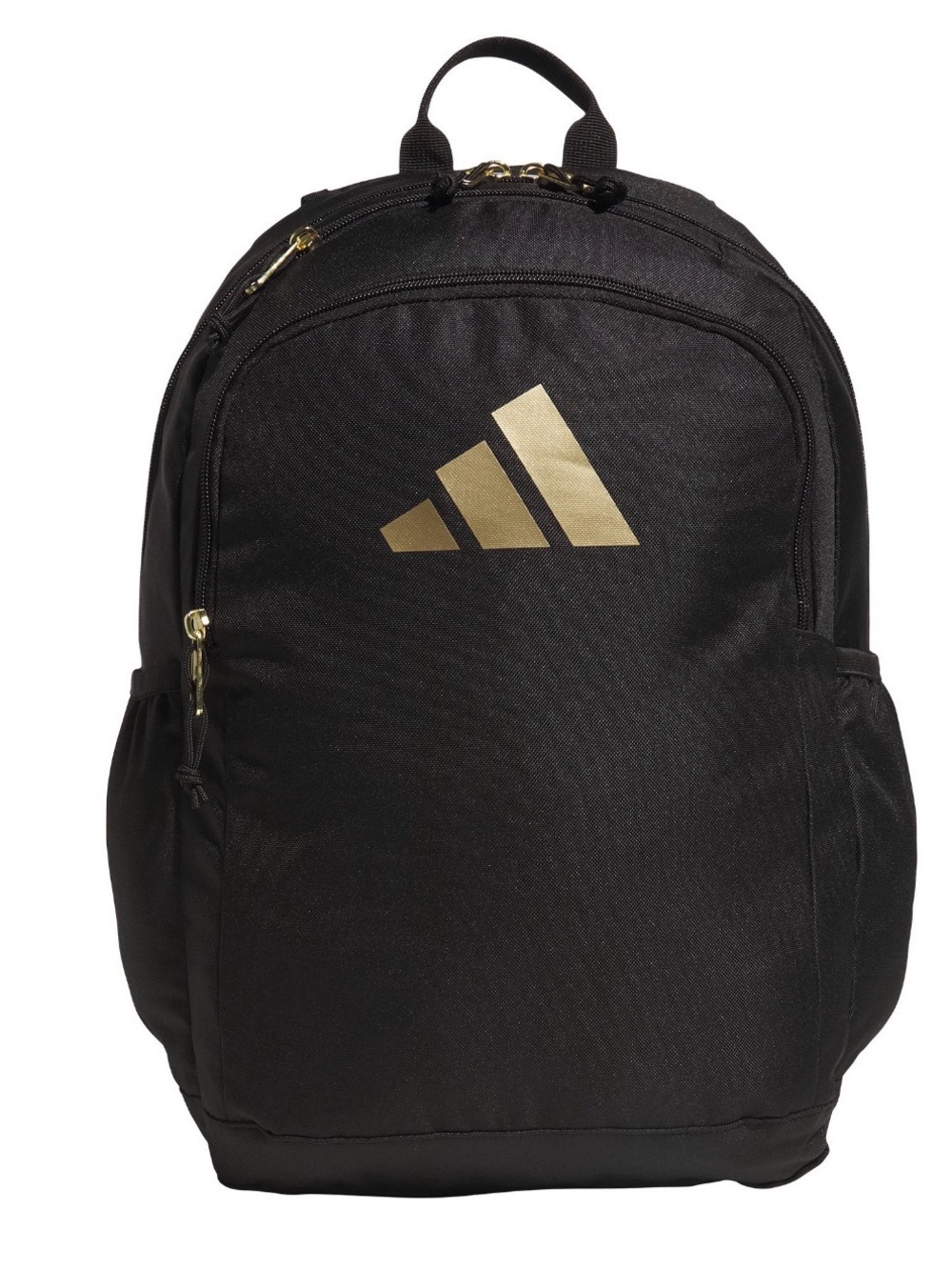 adidas classic school Black Backpack with Gold Logo new with tag